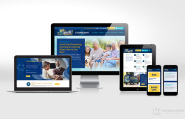 hvac and plumbing website for Gold Star