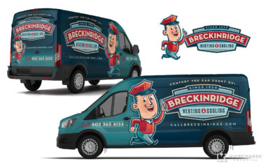 hvac truck wrap for Breckinridge Heating & Cooling