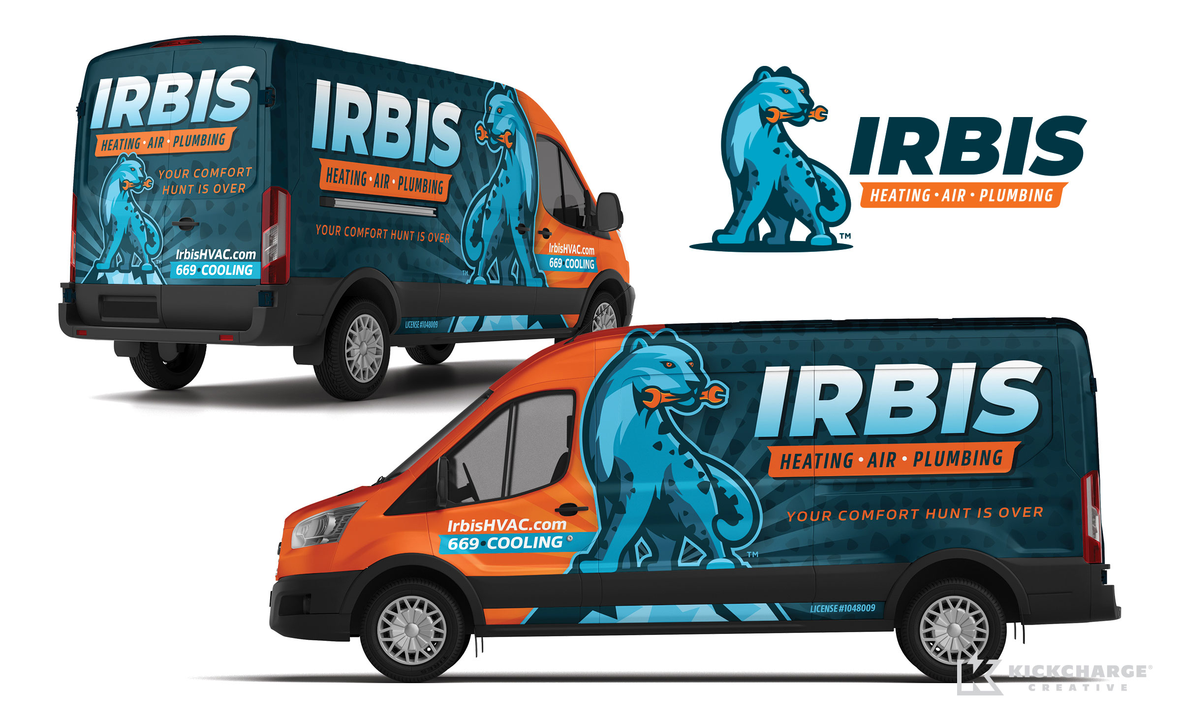 HVAC & Plumbing truck wrap for Irbis