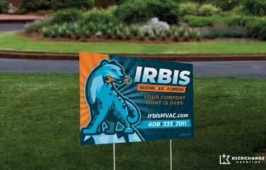 yard sign for Irbis