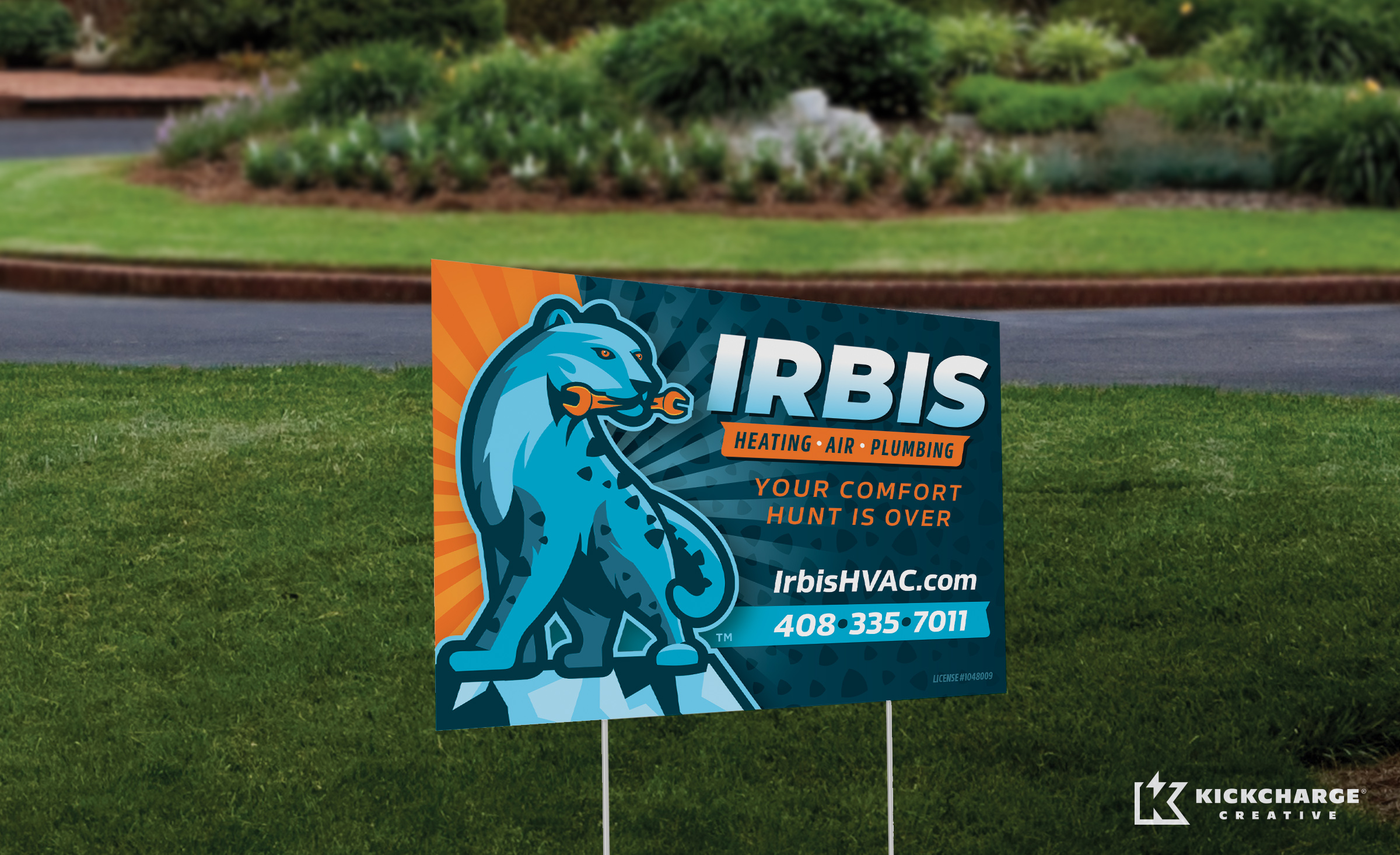 yard sign for Irbis