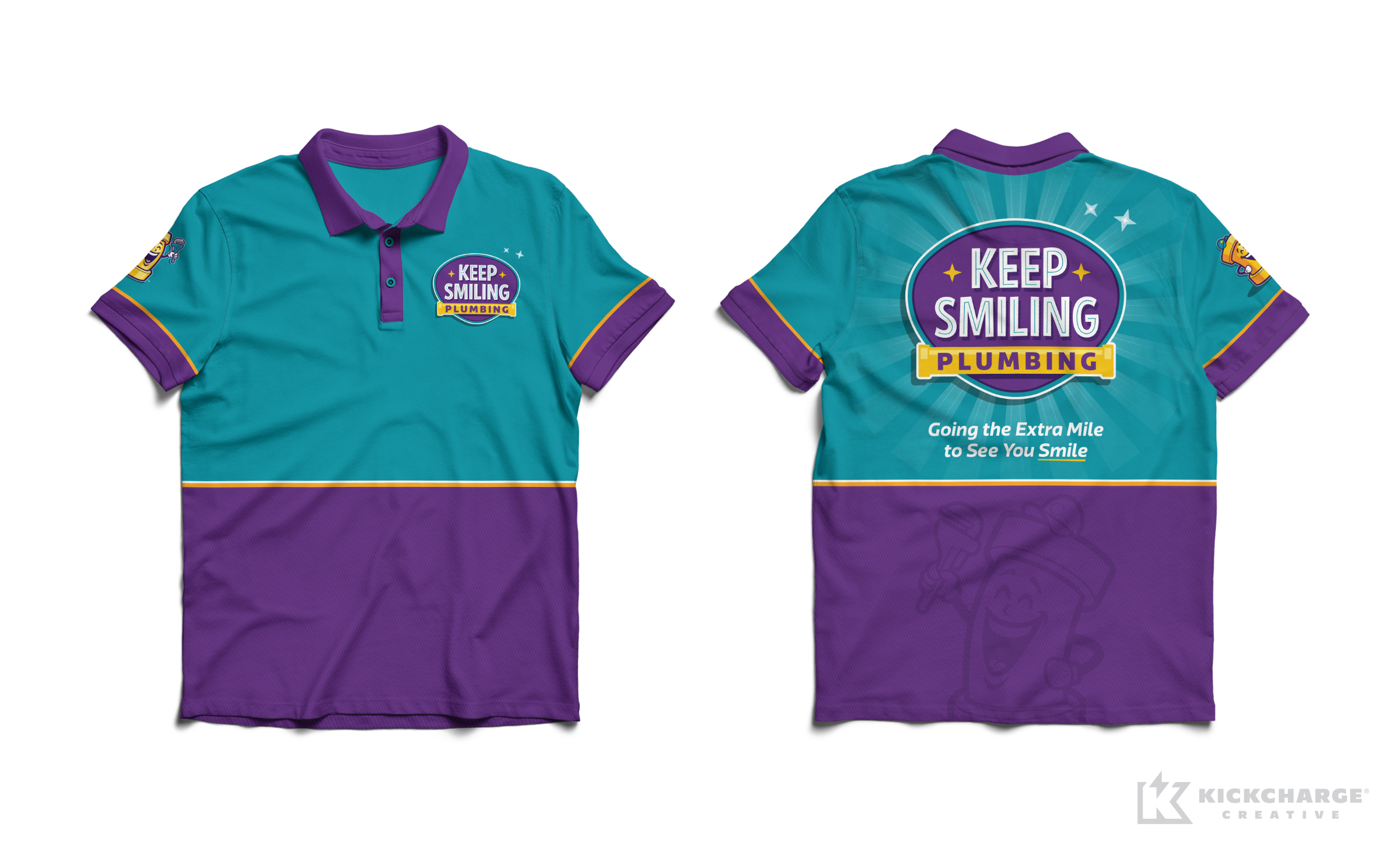 plumbing uniforms for Keep Smiling Plumbing