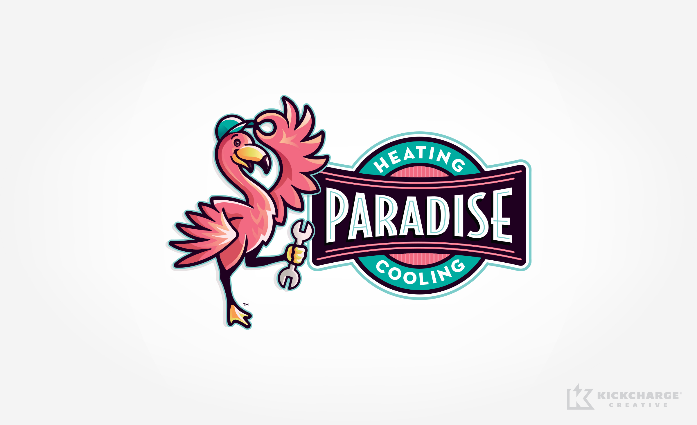 hvac logo design for Paradise Heating & Cooling