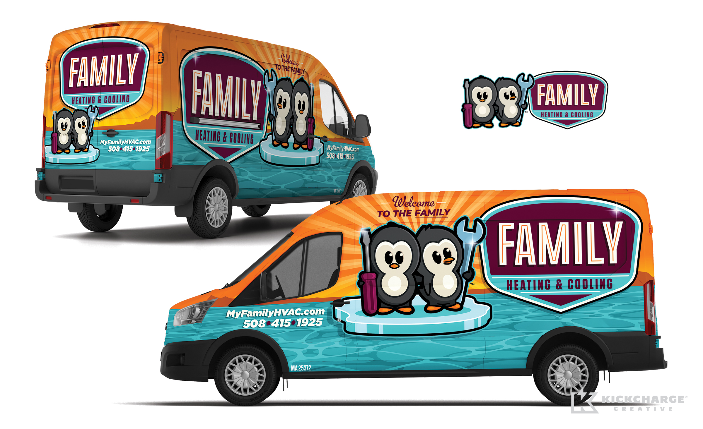 hvac truck wrap for Family Heating & Cooling