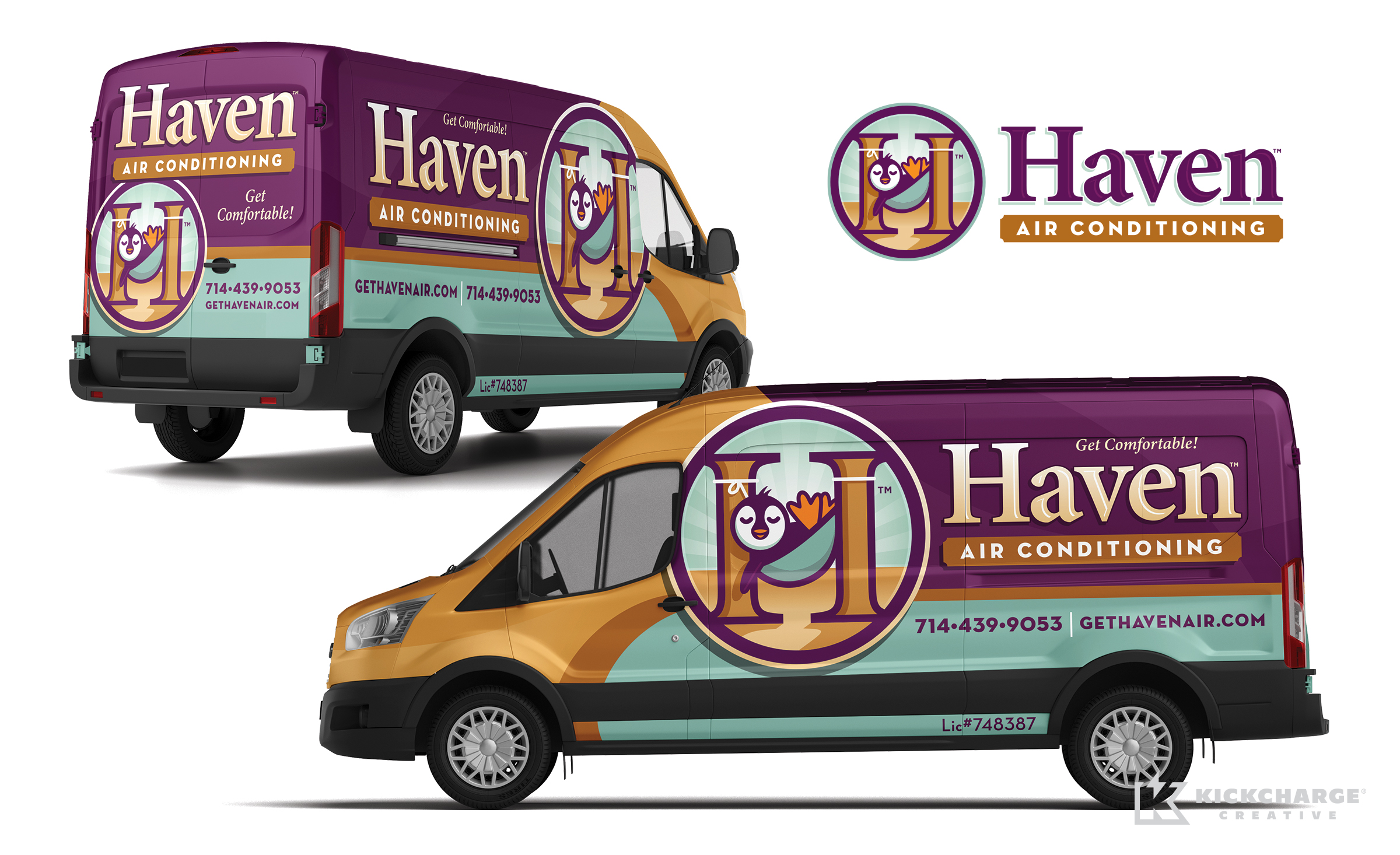hvac vehicle wrap for Haven Air Conditioning