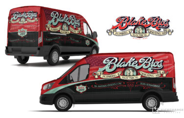 truck wrap design for Blake Brothers