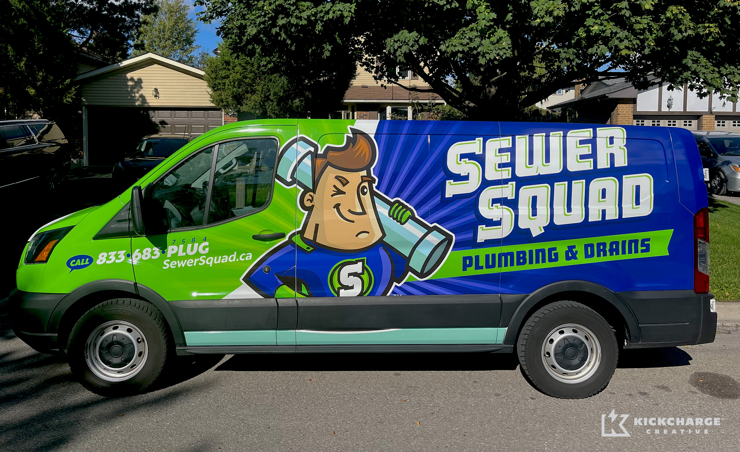 truck wrap for Sewer Squad