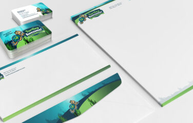 stationery design for Turtley Awesome! Cooling & Heating
