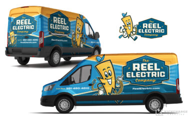 truck wrap design for The Reel Electric Company