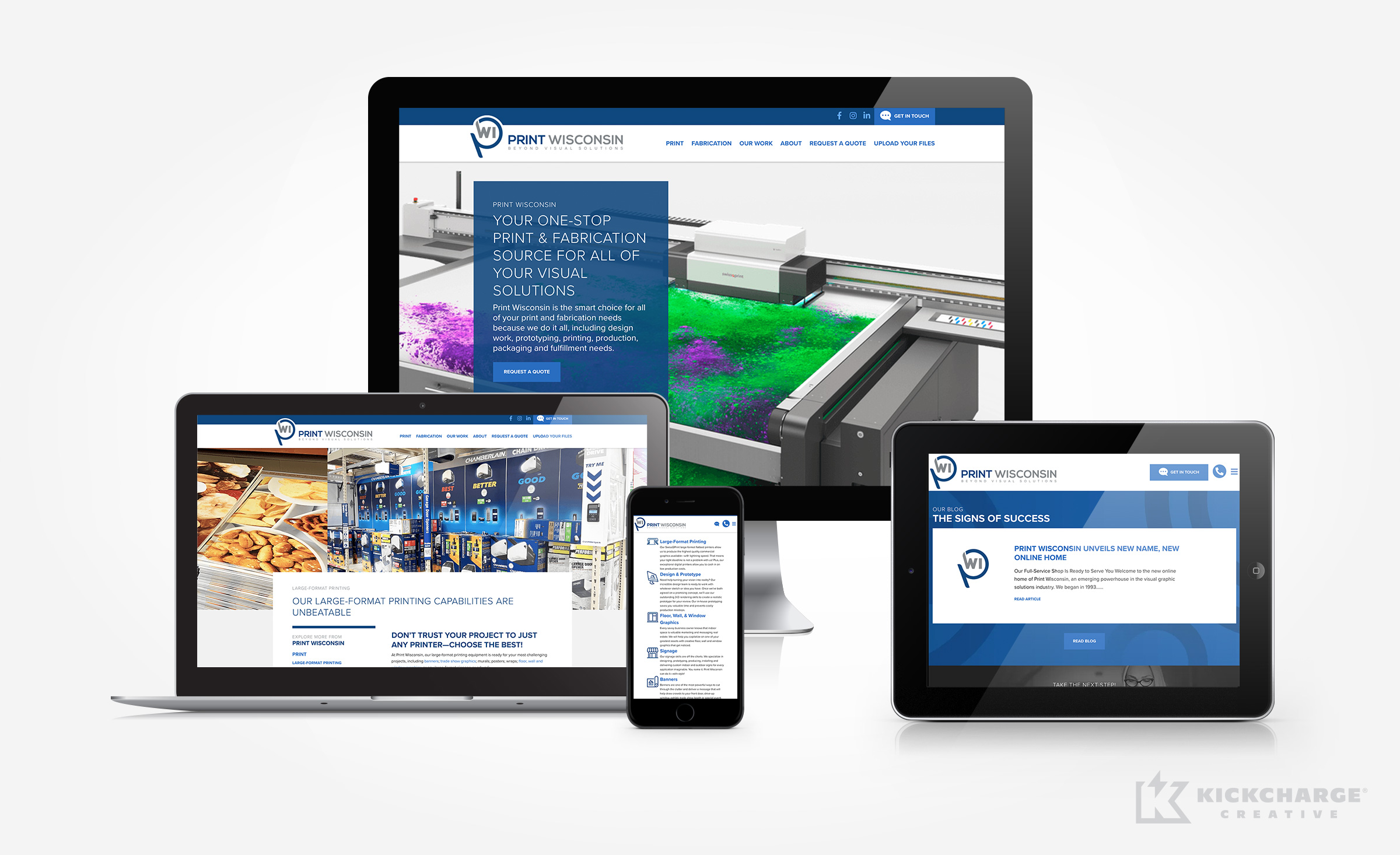 website for Print Wisconsin