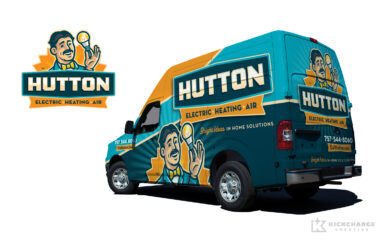 Truck wrap design for Hutton