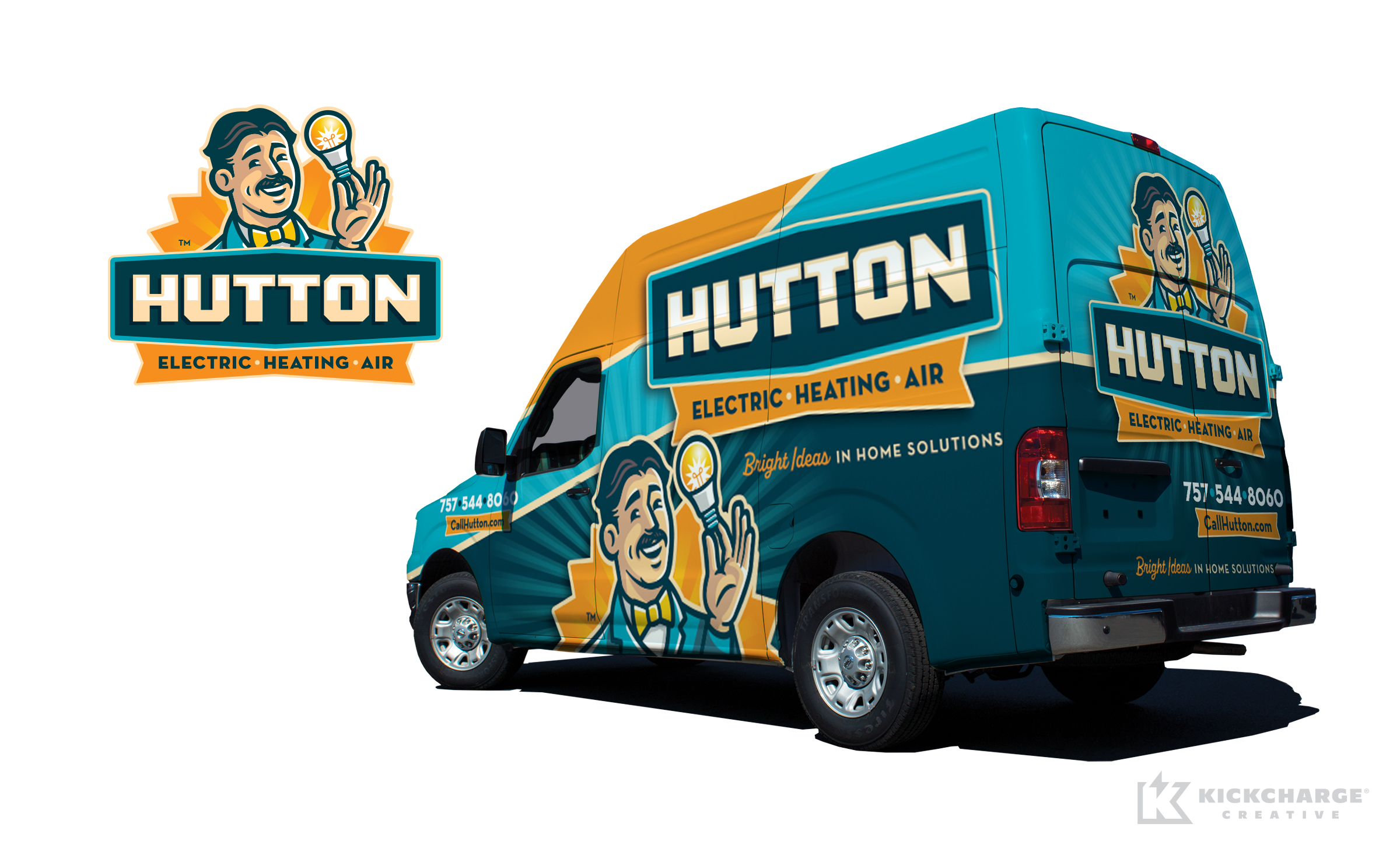 Truck wrap design for Hutton
