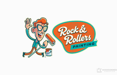 Logo design for Rock & Rollers Painting.