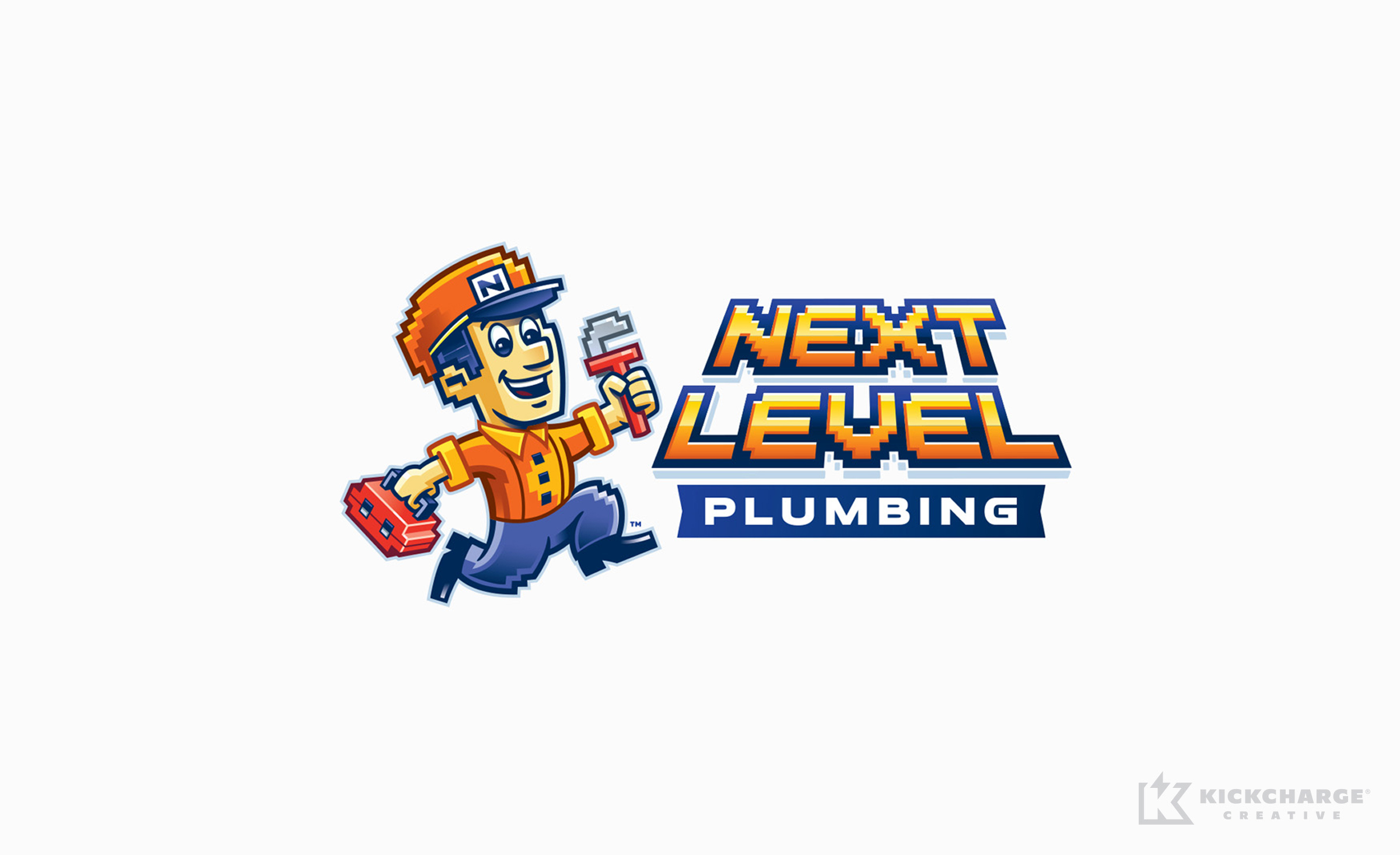 Logo design for Next Level Plumbing.