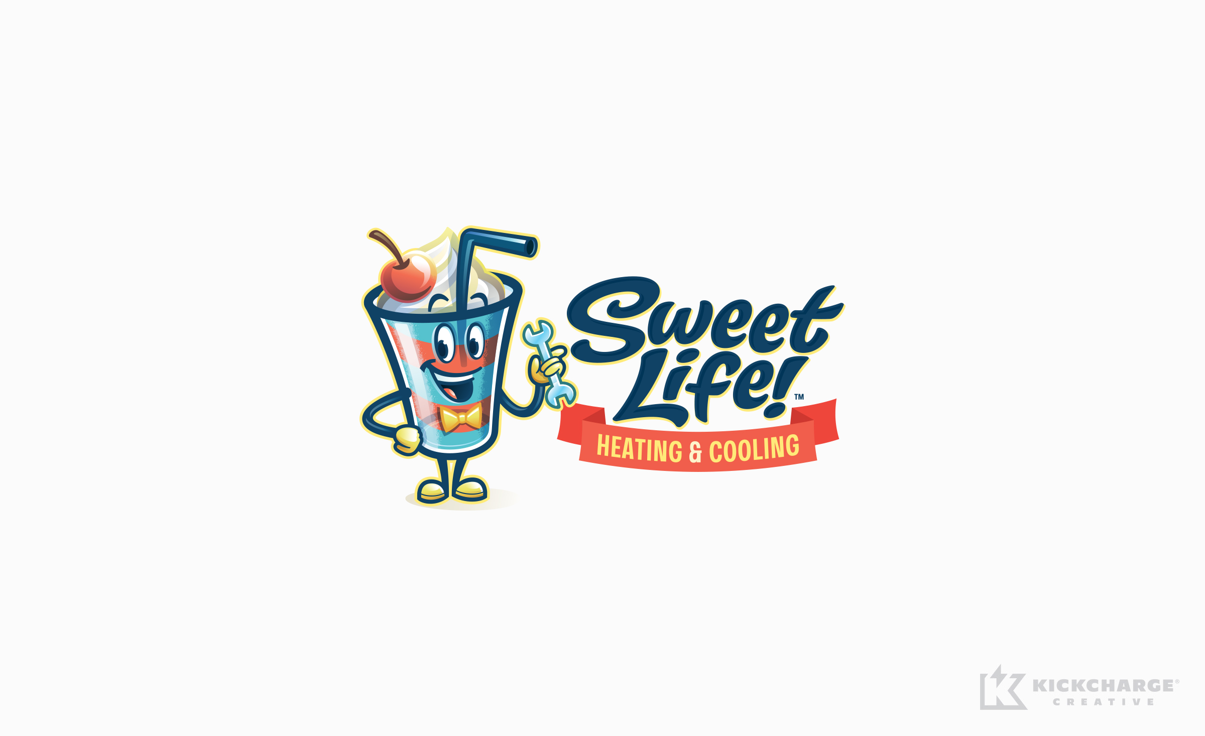 Logo design for Sweet Life Heating & Cooling.