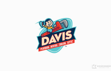 Logo design for Davis Plumbing, Heating, Cooling & Septic
