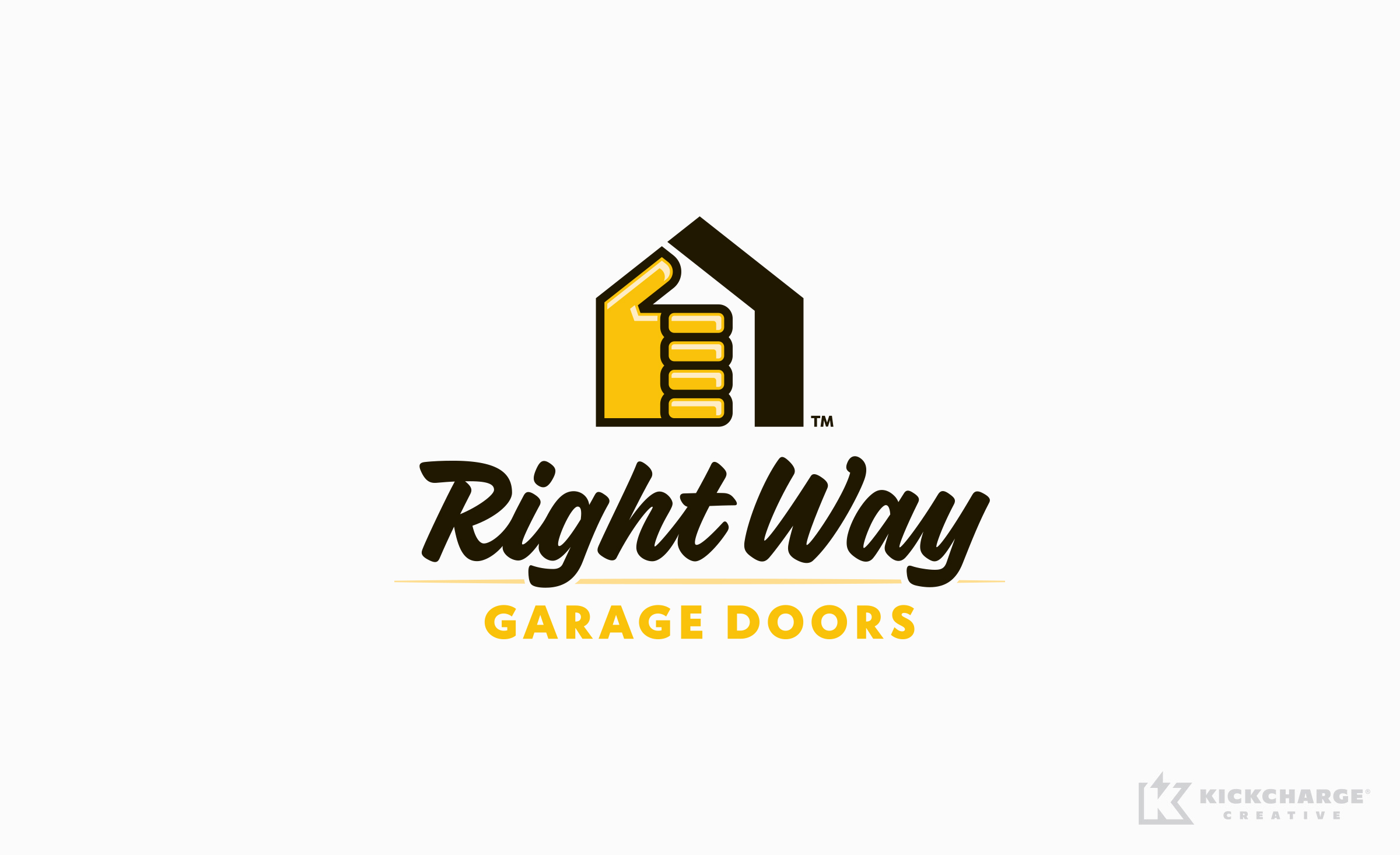 Logo design for Right Way Garage Doors